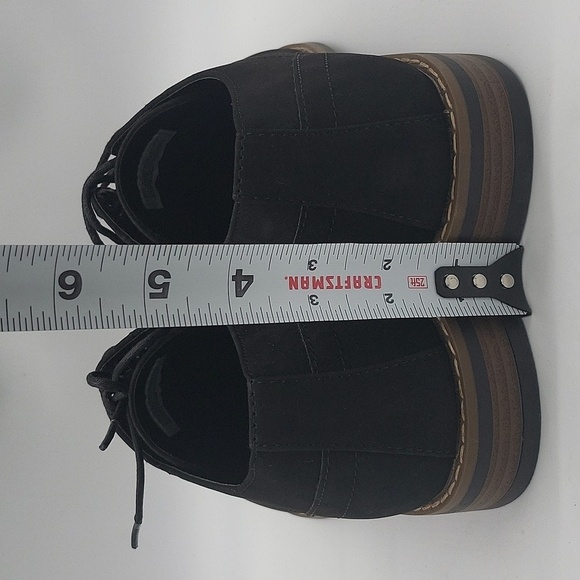 1158- Perry Ellis Suede Men's Shoes Black Color Size 9 - Picture 5 of 9